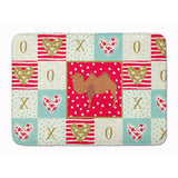Caroline'S Treasures Bactrian Camel Love Machine Washable Memory Foam Mat Doormats, Multicolor