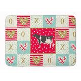 Caroline'S Treasures Holstein Cow Love Machine Washable Memory Foam Mat Doormats, Multicolor