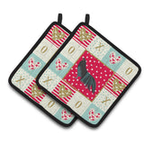 Caroline'S Treasures Ck5260Pthd Sumatra Chicken Love Pair Of Pot Holders Potholders, Multicolor