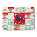 Caroline'S Treasures Polish Poland Chicken Love Machine Washable Memory Foam Mat Doormats, Multicolor