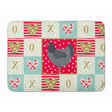 Caroline'S Treasures Jersey Giant Chicken Love Machine Washable Memory Foam Mat Doormats, Multicolor