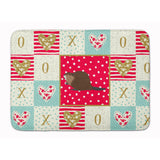 Caroline'S Treasures Eurasian Beaver Love Machine Washable Memory Foam Mat Doormats, Multicolor