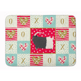 Caroline'S Treasures Welsh Black-Necked Goat Love Machine Washable Memory Foam Mat Doormats, Multicolor