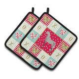 Caroline'S Treasures Ck5335Pthd Orlov Trotter Horse Love Pair Of Pot Holders Potholders, Multicolor