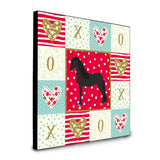 Friesian Horse Love Artwork Wall Panel Ck5342Up88