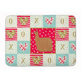 Caroline'S Treasures Alpaca Suri Love Machine Washable Memory Foam Mat Doormats, Multicolor
