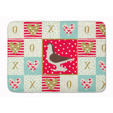 Caroline'S Treasures Large Pigeon Love Machine Washable Memory Foam Mat Doormats, Multicolor