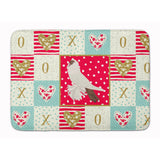 Caroline'S Treasures German Helmet Pigeon Love Machine Washable Memory Foam Mat Doormats, Multicolor