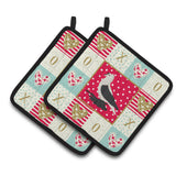 Caroline'S Treasures Ck5373Pthd Saxon Fairy Swallow Pigeon Love Pair Of Pot Holders Potholders, Multicolor