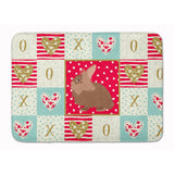 Caroline'S Treasures Lionhead Rabbit Love Machine Washable Memory Foam Mat Doormats, Multicolor