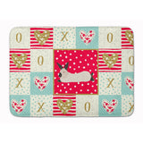 Caroline'S Treasures California White Rabbit Love Machine Washable Memory Foam Mat Doormats, Multicolor