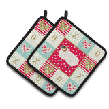 Caroline'S Treasures Ck5400Pthd Scottish Blackface Sheep Love Pair Of Pot Holders Potholders, Multicolor
