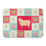 Caroline'S Treasures English Leicester Longwool Sheep Love Machine Washable Memory Foam Mat Doormats, Multicolor