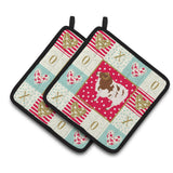 Caroline'S Treasures Ck5402Pthd Jacob Sheep Love Pair Of Pot Holders Potholders, Multicolor