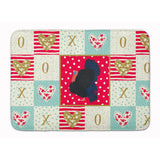 Caroline'S Treasures Norfolk Black Turkey Love Machine Washable Memory Foam Mat Doormats, Multicolor