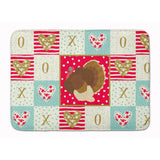 Caroline'S Treasures French Turkey Dindon Love Machine Washable Memory Foam Mat Doormats, Multicolor