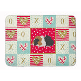 Caroline'S Treasures Abyssinian Guinea Pig Love Machine Washable Memory Foam Mat Doormats, Multicolor