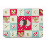 Caroline'S Treasures Teddy Guinea Pig Love Machine Washable Memory Foam Mat Doormats, Multicolor