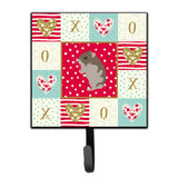 Caroline'S Treasures Dwarf Hamster Love Leash Or Key Holder Hooks, Multicolor
