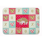 Caroline'S Treasures Turkish Hamster Love Machine Washable Memory Foam Mat Doormats, Multicolor