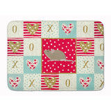 Caroline'S Treasures Grey Domestic Mouse Love Machine Washable Memory Foam Mat Doormats, Multicolor