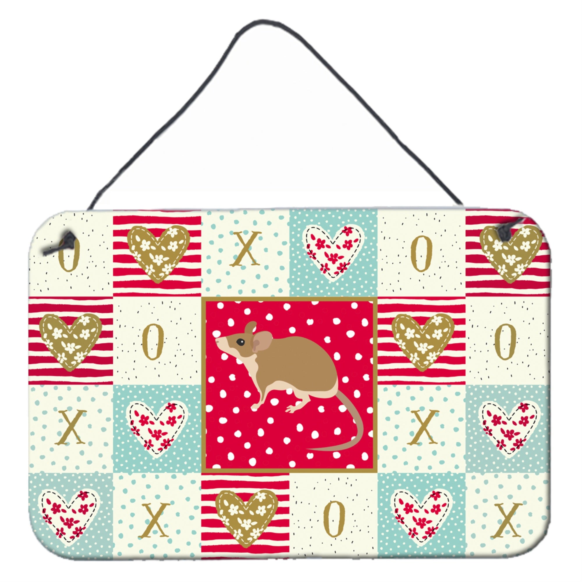 Caroline'S Treasures Spiny Mouse Love Door Hanging Prints Wall-Decor, Multicolor