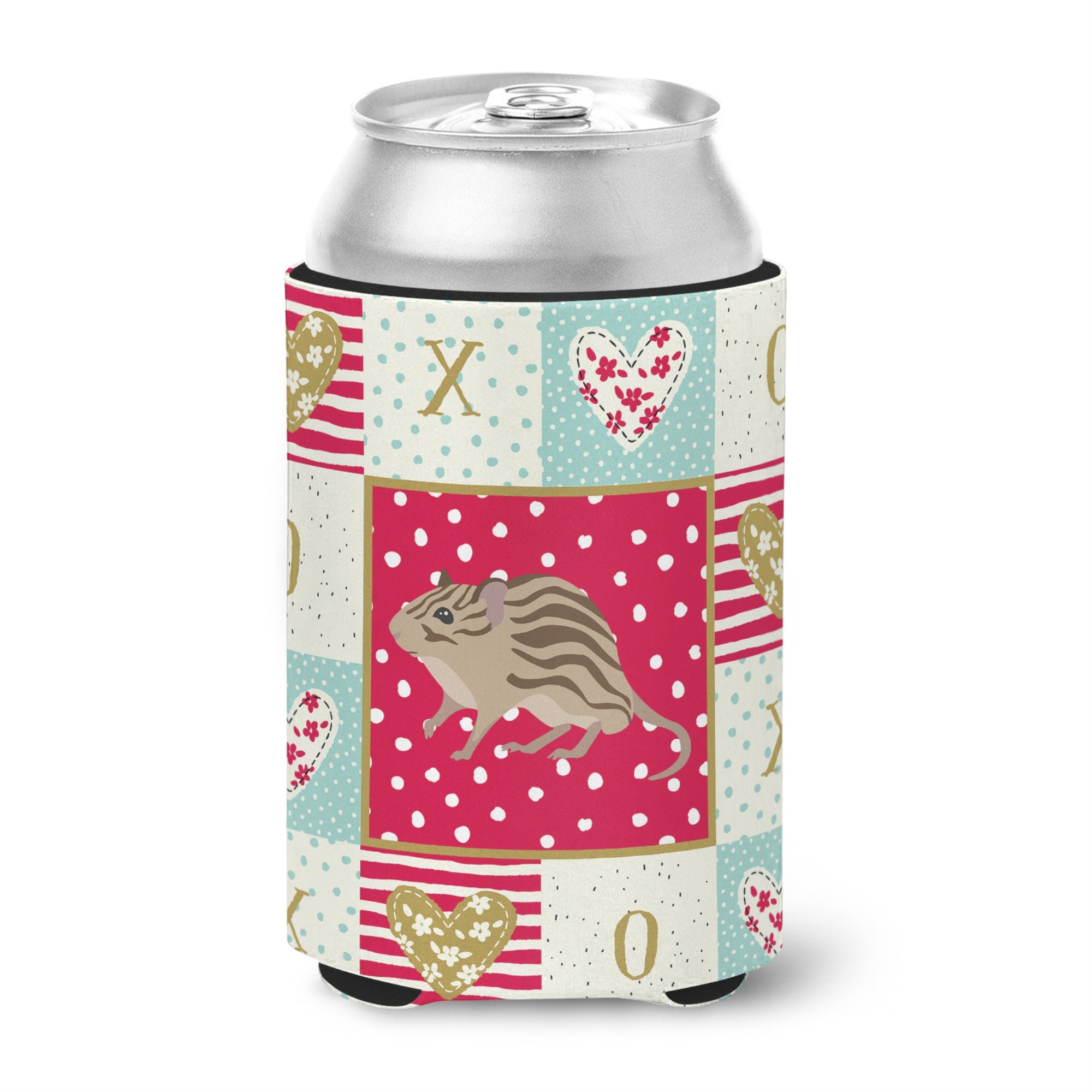 Caroline'S Treasures Ck5455Cc Zebra Mouse Love Can Or Bottle Hugger Cold-Beverage-Koozies, Multicolor