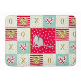Caroline'S Treasures Husky Rat Love Machine Washable Memory Foam Mat Doormats, Multicolor
