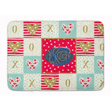 Caroline'S Treasures Emperor Angelfish Love Machine Washable Memory Foam Mat Doormats, Multicolor