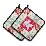 Caroline'S Treasures Ck5477Pthd Ryukin Goldfish Love Pair Of Pot Holders Potholders, Multicolor