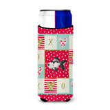 Caroline'S Treasures Ck5480Muk Telescope Eye Goldfish Love Ultra Hugger For Slim Cans Cold-Beverage-Koozies, Multicolor