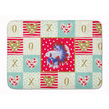 Caroline'S Treasures Comb Tail Betta Love Machine Washable Memory Foam Mat Doormats, Multicolor