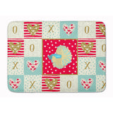 Caroline'S Treasures Elephant Ear Betta Love Machine Washable Memory Foam Mat Doormats, Multicolor