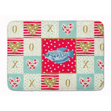 Caroline'S Treasures Opaline Gourami Love Machine Washable Memory Foam Mat Doormats, Multicolor