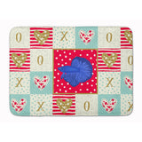 Caroline'S Treasures Super Delta Tail Betta Love Machine Washable Memory Foam Mat Doormats, Multicolor