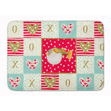 Caroline'S Treasures Puffer Fish Love Machine Washable Memory Foam Mat Doormats, Multicolor