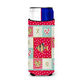 Caroline'S Treasures Ck5499Muk Tiger Barb Love Michelob Ultra Hugger For Slim Cans Cold-Beverage-Koozies, Multicolor