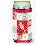 Caroline'S Treasures Ck5502Tbc French Curly Canary Love Tall Boy Hugger Cold-Beverage-Koozies, Multicolor