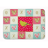 Caroline'S Treasures London Canary Love Machine Washable Memory Foam Mat Doormats, Multicolor