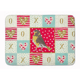 Caroline'S Treasures Spanish Canary Love Machine Washable Memory Foam Mat Doormats, Multicolor