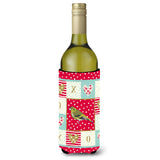 Caroline'S Treasures Ck5514Literk Siskin Love Wine Bottle Hugger Cold-Beverage-Koozies, 750 Ml, Multicolor