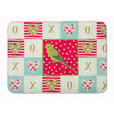Caroline'S Treasures Budgerigar Love Machine Washable Memory Foam Mat Doormats, Multicolor