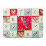 Caroline'S Treasures Macaw Love Machine Washable Memory Foam Mat Doormats, Multicolor