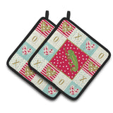 Caroline'S Treasures Ck5531Pthd Chameleon Pair Of Pot Holders Potholders, Multicolor