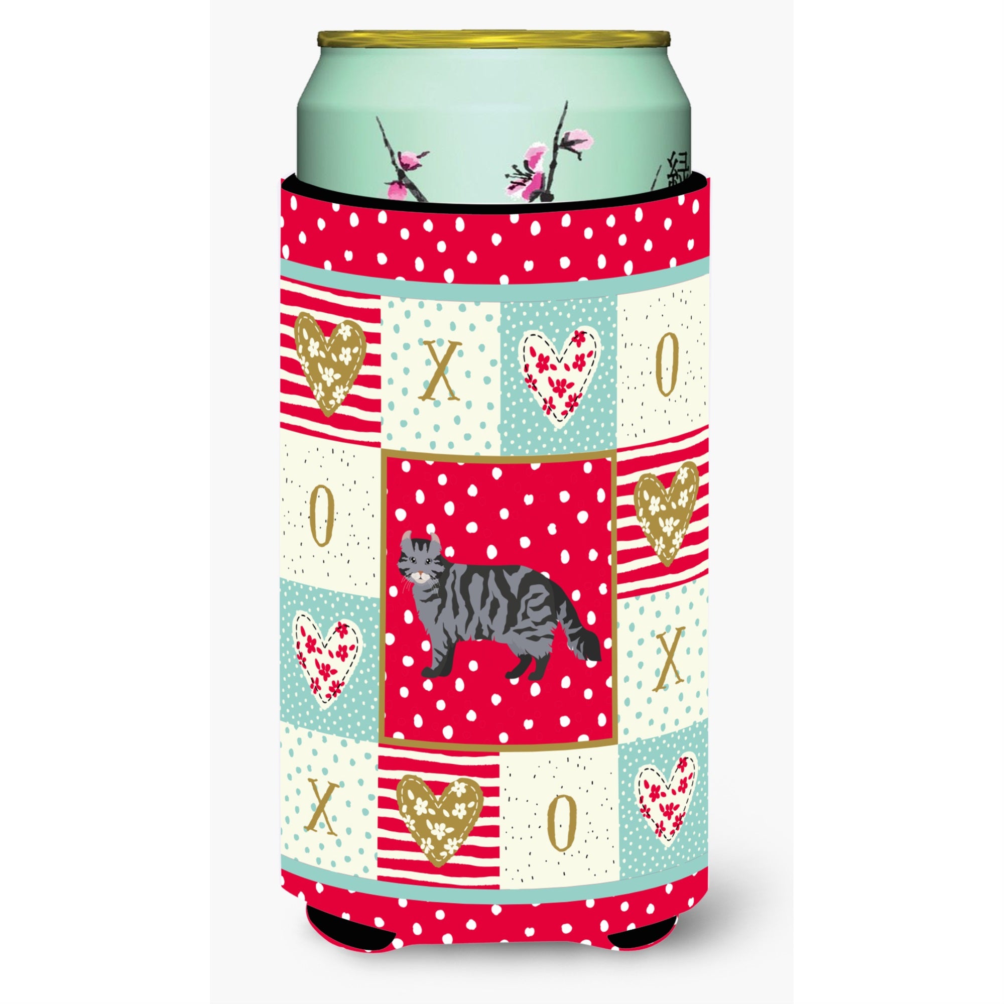 American Curl #1 Cat Love Tall Boy Beverage Hugger Ck5546Tbc