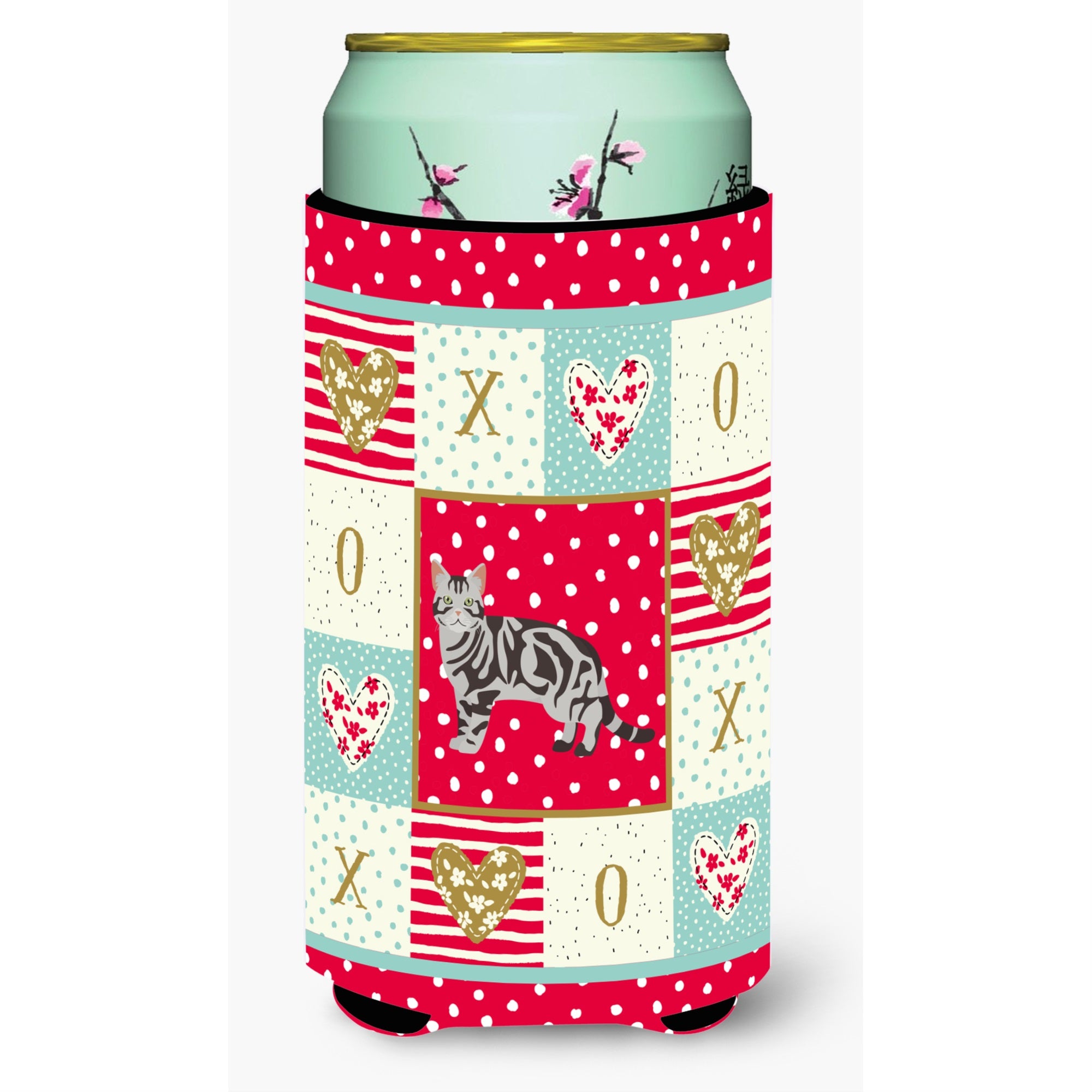 American Shorthair #1 Cat Love Tall Boy Beverage Hugger Ck5548Tbc