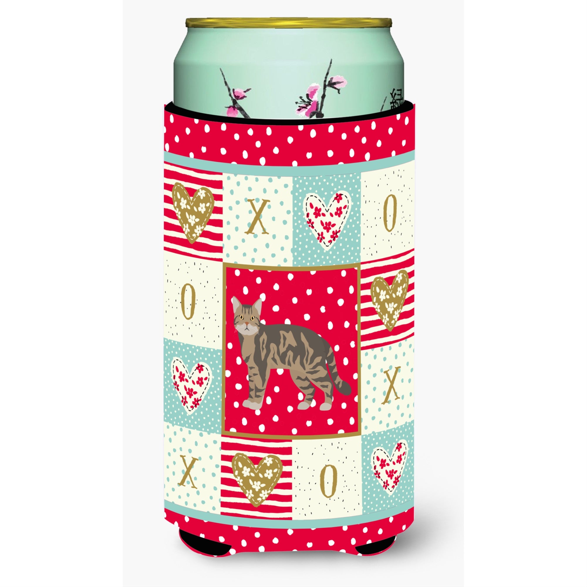 American Wirehair #1 Cat Love Tall Boy Beverage Hugger Ck5550Tbc