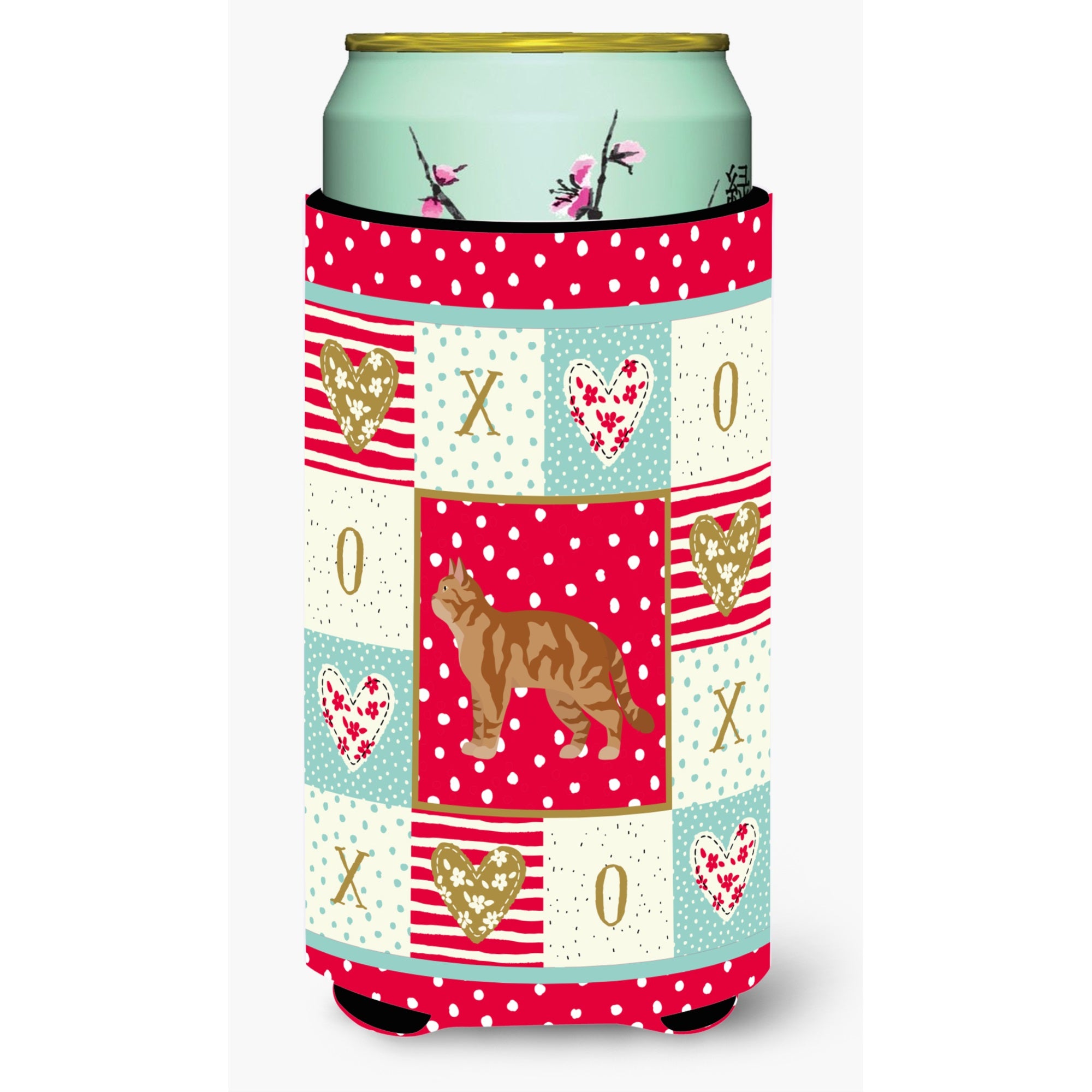 American Wirehair #2 Cat Love Tall Boy Beverage Hugger Ck5551Tbc