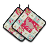 Caroline'S Treasures Ck5600Pthd Don Sphynx #3 Cat Love Pair Of Pot Holders Potholders, Multicolor