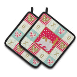 Caroline'S Treasures Ck5617Pthd Exotic Shorthair #4 Cat Love Pair Of Pot Holders Potholders, Multicolor